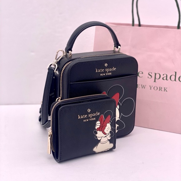 Disney X Kate Spade New York Minnie Mouse Daisy Vanity Crossbody and Wallet Set - Picture 12 of 16